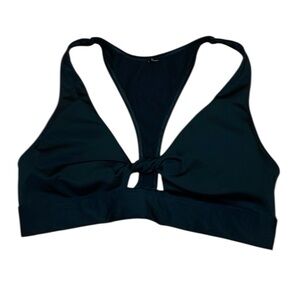 PINK Black Sports Bra, Medium